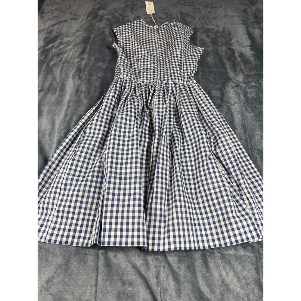 Fritzi of California Gingham‎ Dress Vintage Sleeveless Fit & Flare Size 18 - Picture 10 of 11